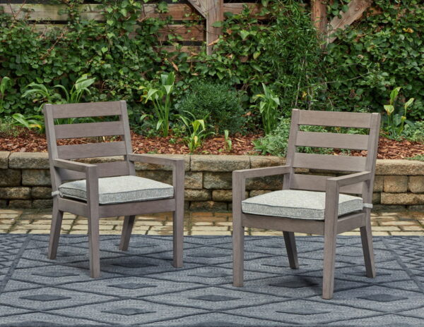 Hillside Barn - Gray / Brown - Arm Chair With Cushion (Set of 2) - Image 3
