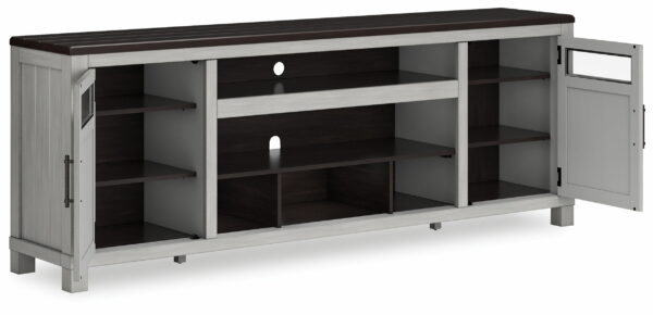 Darborn - Gray / Brown - XL TV Stand W/Fireplace Option - Image 2