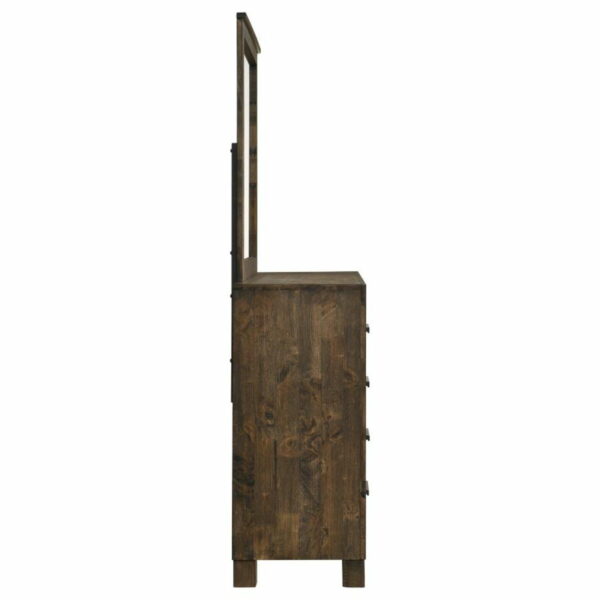 Woodmont - 8-drawer Dresser With Mirror - Rustic Golden Brown - Image 11
