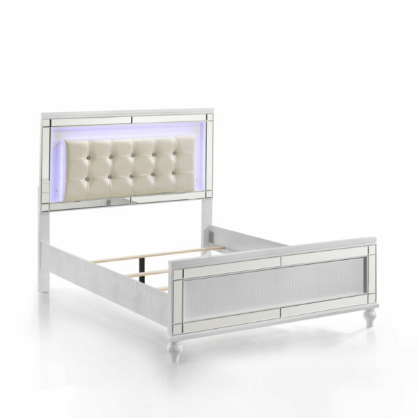 Valentino - 4/6 Full Footboard & Slats - White - Image 6