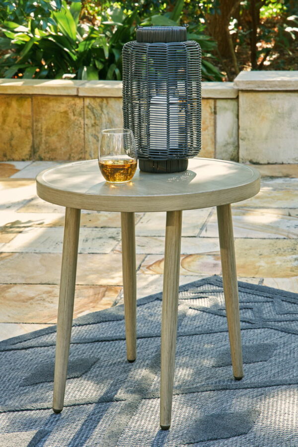 Swiss Valley - Beige - Round End Table - Image 4