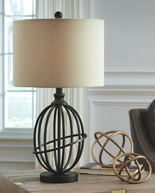 Manasa - Dark Brown - Metal Table Lamp - Image 4