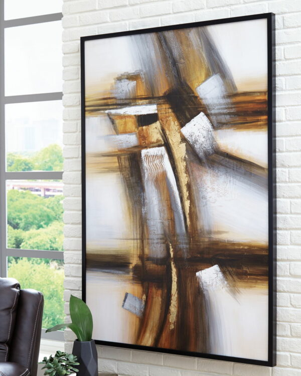 Trenick - Gray / Brown / Black - Wall Art - Image 4