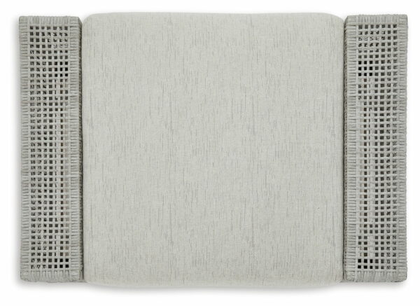 Seton Creek - Gray - Ottoman With Cushion - Image 3
