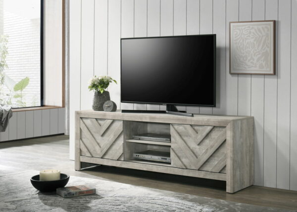 Valor - TV Stand - Antique White - Image 3
