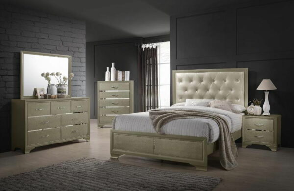 Beaumont - 7-drawer Dresser With Mirror - Champagne - Image 2
