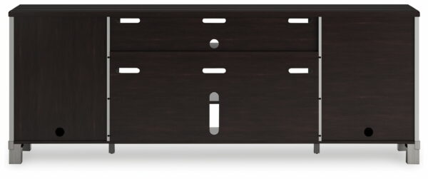 Darborn - Gray / Brown - XL TV Stand W/Fireplace Option - Image 10