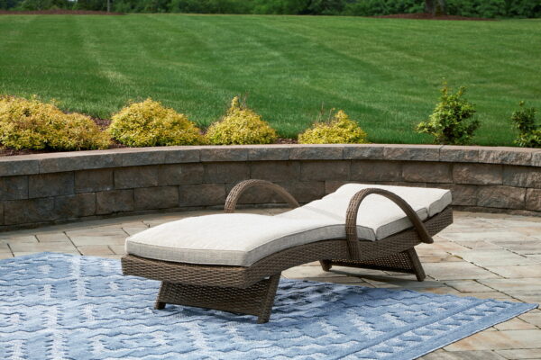 Beachcroft - Beige - Chaise Lounge With Cushion - Image 11