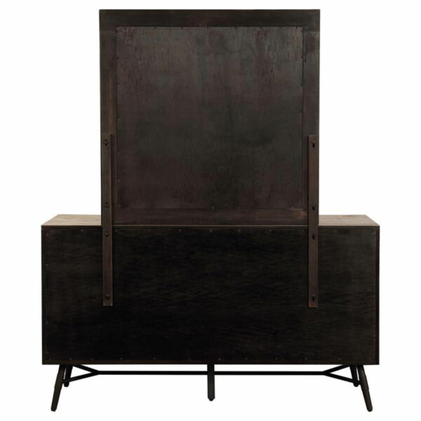Marlow - 6-drawer Dresser With Mirror - Rough Sawn Multi - Image 12
