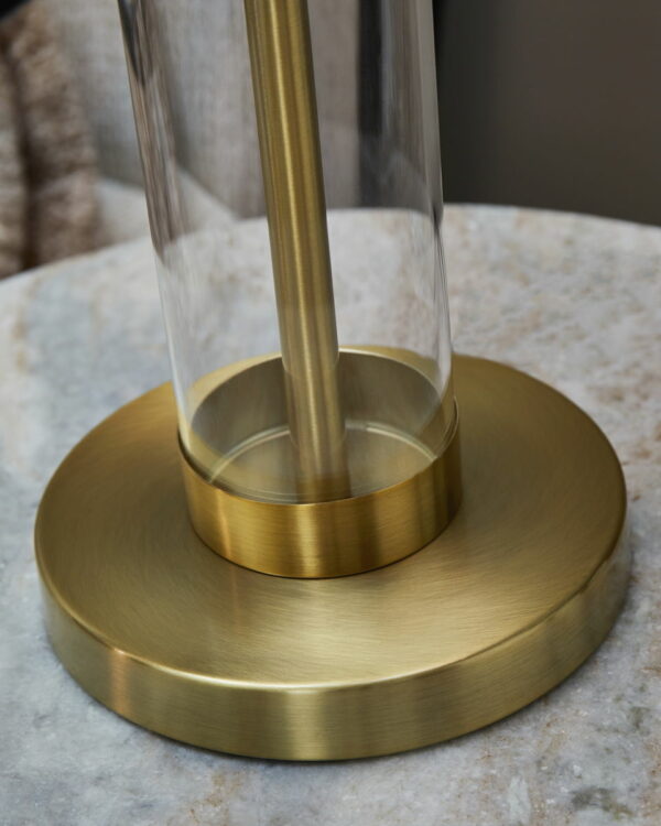 Orenman - Clear / Brass Finish - Glass Table Lamp (Set of 2) - Image 2
