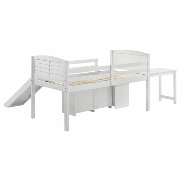 Millie - Twin Workstation Loft Bed - White - Image 3