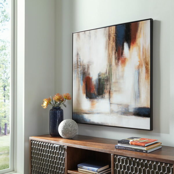 Pigeonford - White / Teal / Gold - Wall Art - Image 5