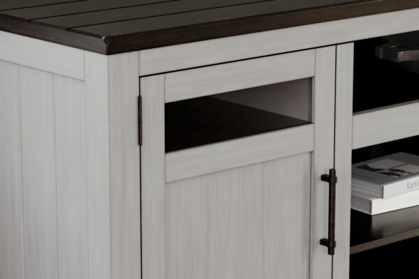 Darborn - Gray / Brown - XL TV Stand W/Fireplace Option - Image 6