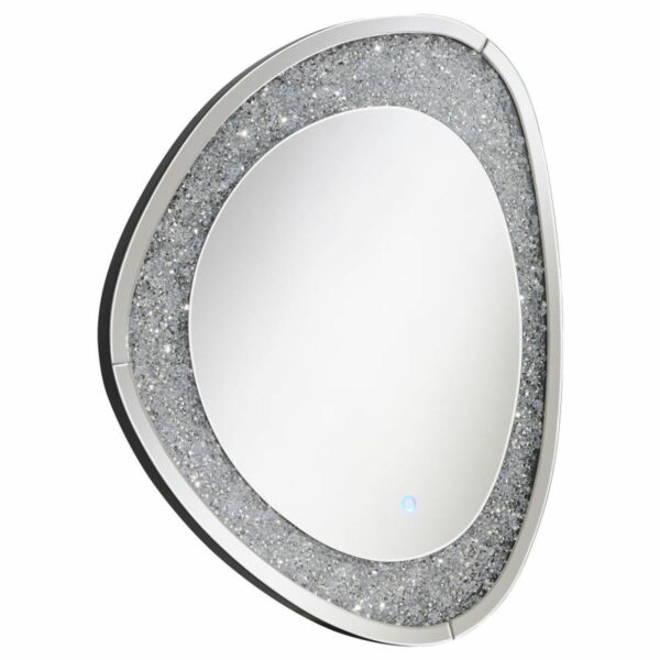 Mirage - Acrylic Crystals Inlay Wall Mirror With Led Lights - Image 8