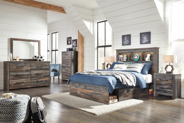 Drystan - Panel Bookcase Bed - Image 12