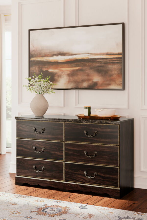 Glosmount - Two-tone - Six Drawer Dresser - Image 6