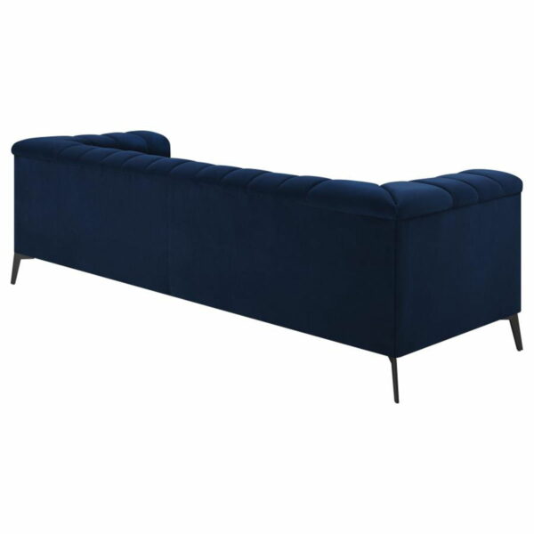 Chalet - Tuxedo Arm Sofa - Blue - Image 10