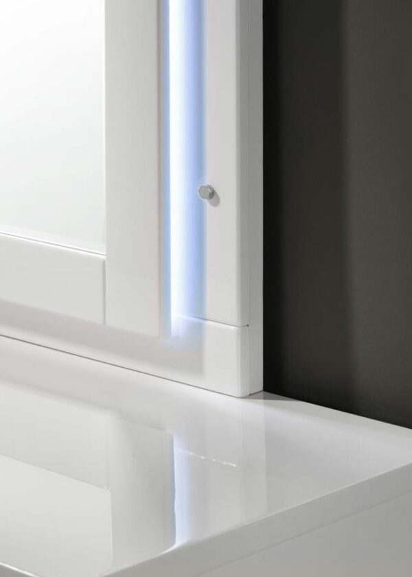 Felicity - Dresser Mirror With Led Light - Glossy White - Image 5