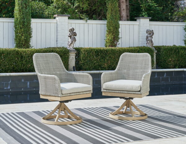 Seton Creek - Gray - Swivel Chair With Cushion (Set of 2) - Image 5