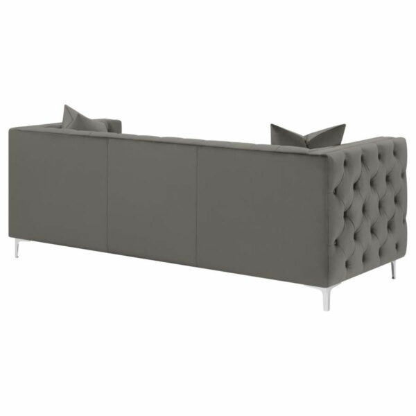 Phoebe - Tufted Tuxedo Arms Sofa - Urban Bronze - Image 8