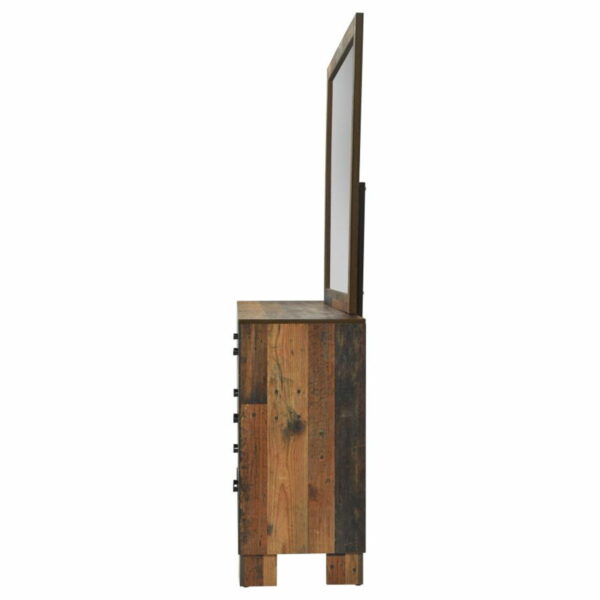 Sidney - 6-drawer Dresser With Mirror - Rustic Pine - Image 5