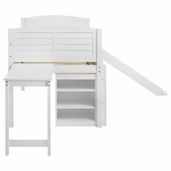 Millie - Twin Workstation Loft Bed - White - Image 10