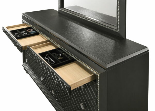 Giovani - Dresser & Mirror - Gray - Image 2