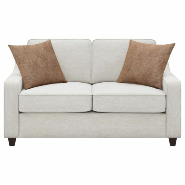 Christine - Cushion Back Living Room Set - Beige - Image 3