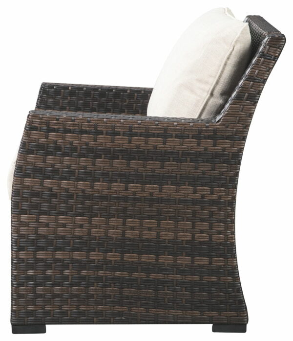 Easy - Dark Brown / Beige - Lounge Chair W/Cushion - Image 4