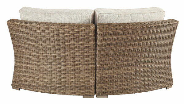Beachcroft - Beige - Curved Corner Chair W/Cushion - Image 2