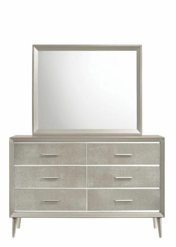 Ramon - 6-Drawer Dresser - Metallic Sterling - Image 14