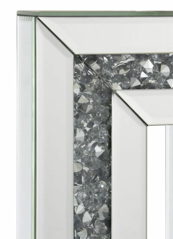 Ayelet - Table Lamp With Square Shade - White And Mirror - Image 6