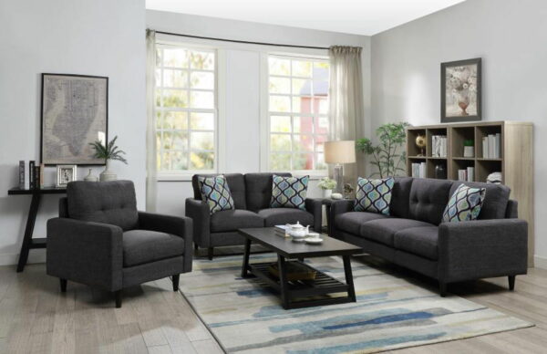 Watsonville - Tufted Back Chair - Gray - Image 7