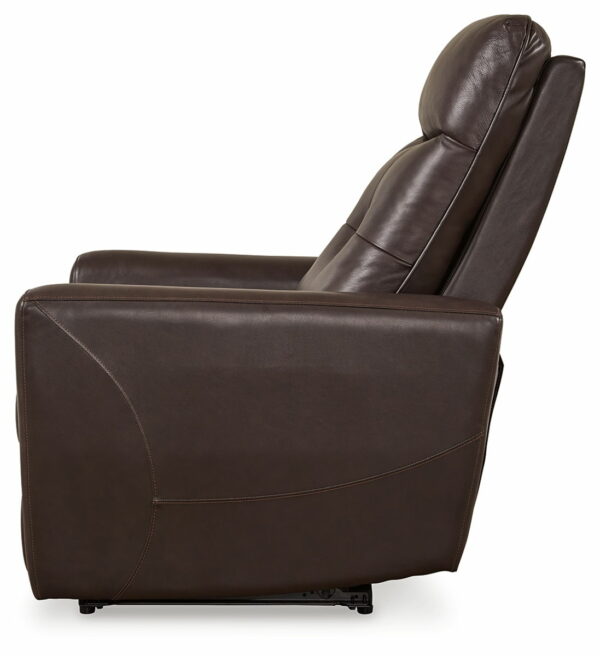 Pisgham - Chocolate - Power Recliner With Adj Headrest - Image 10