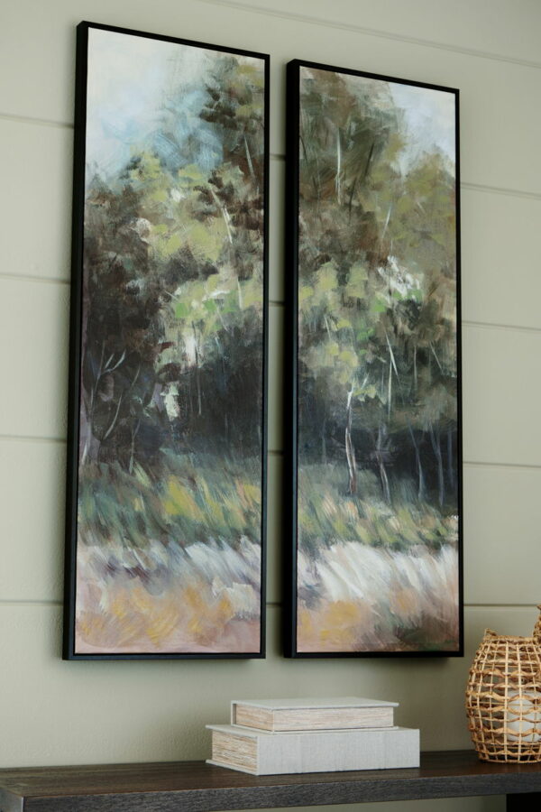 Dansot - Green / Brown - Wall Art Set (Set of 2) - Image 2