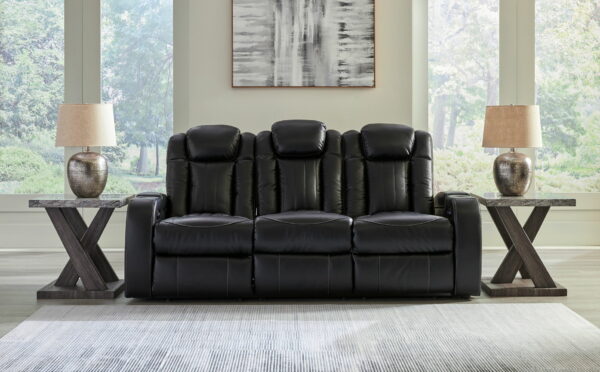 Caveman Den - Midnight - Power Reclining Sofa With Adj Headrest - Image 2