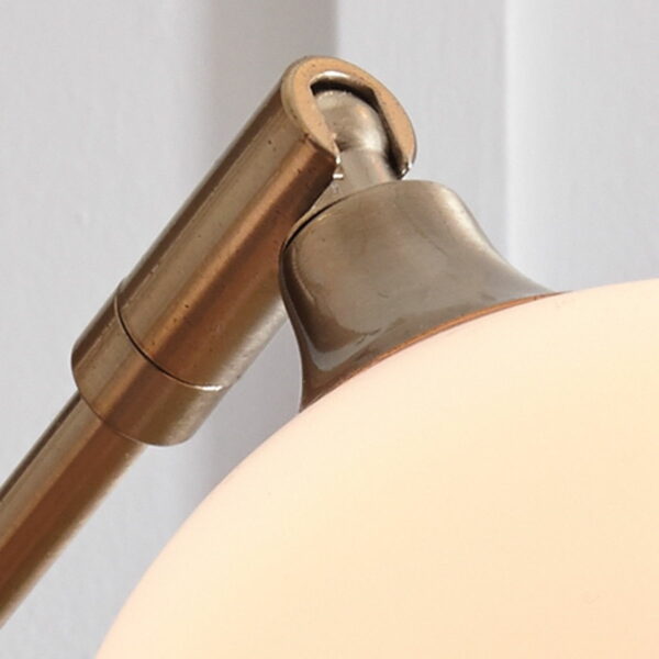 Taliya - Champagne / White - Metal Arc Lamp - Image 5