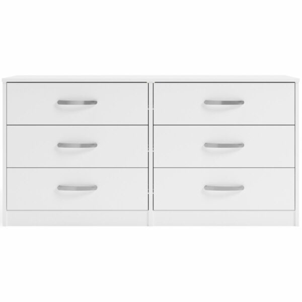 Flannia - White - Six Drawer Dresser - 29'' Height - Image 2