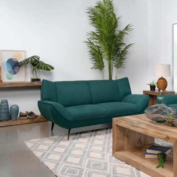 Acton - Loveseat - Teal Blue - Image 4