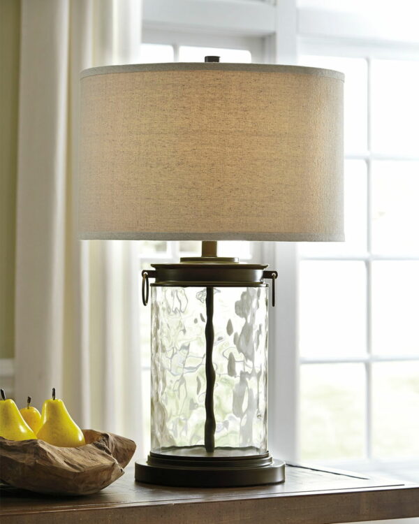 Tailynn - Clear / Bronze Finish - Glass Table Lamp - Image 2