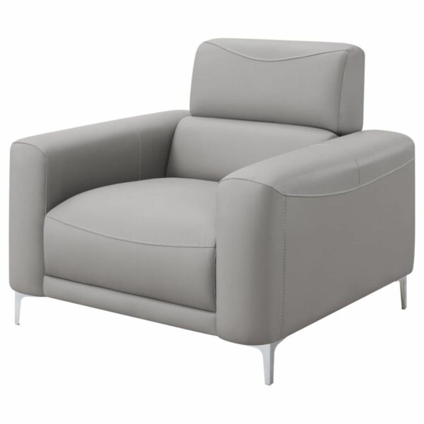Glenmark - Track Arm Upholstered Chair - Taupe - Image 6