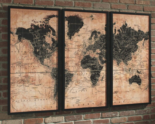 Pollyanna - Tan / Black - Wall Art Set (Set of 3) - Image 3