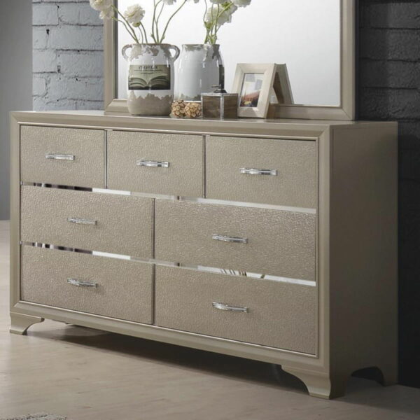 Beaumont - 7-Drawer Rectangular Dresser - Champagne - Image 4