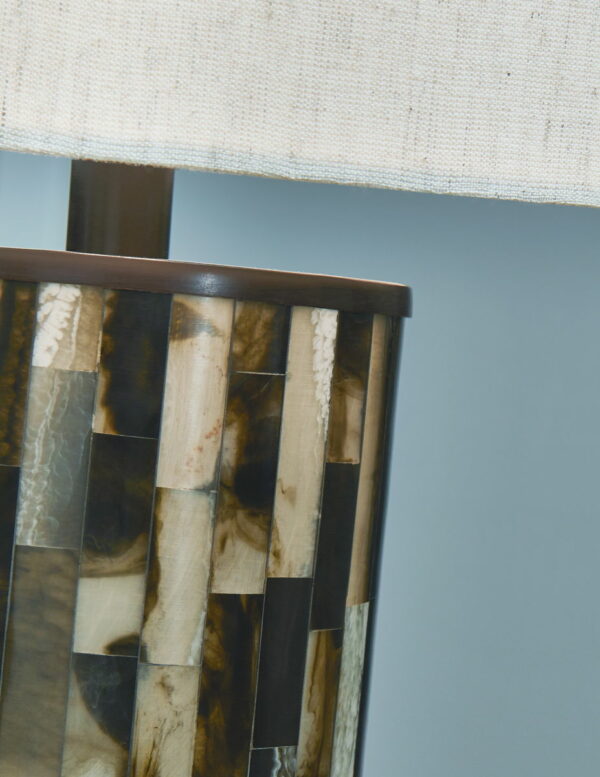 Ellford - Black / Brown / Cream - Poly Table Lamp - Image 2