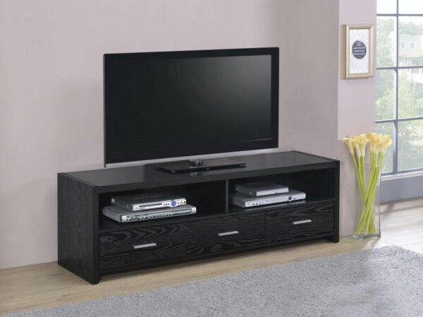 Alton - 3-drawer Black Oak TV Console - Image 4