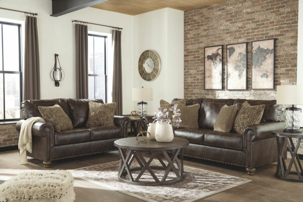 Nicorvo - Coffee - 2 Pc. - Sofa, Loveseat - Image 2