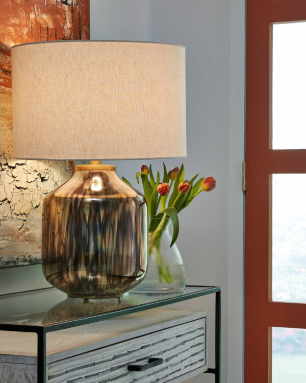 Jadstow - Black / Silver Finish - Glass Table Lamp - Image 4