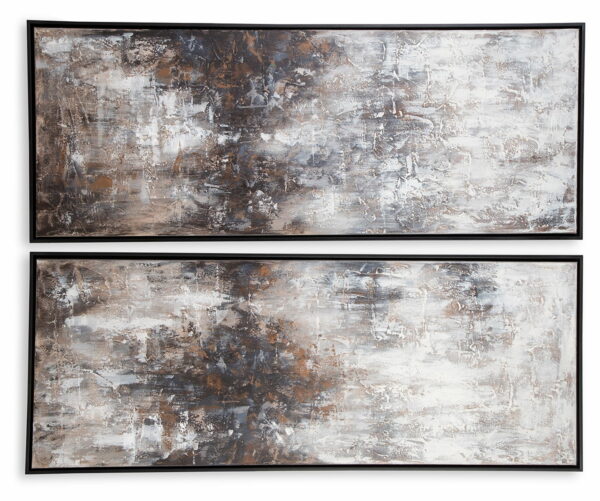Sahriana - Brown / Beige - Wall Art Set (Set of 2) - Image 3