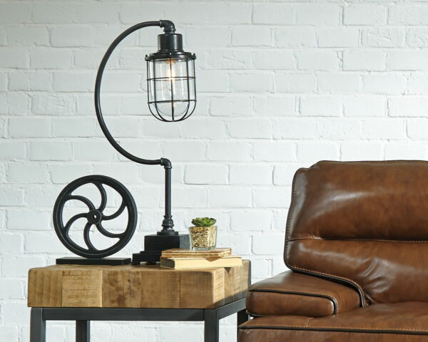 Jae - Antique Black - Metal Desk Lamp - Image 4