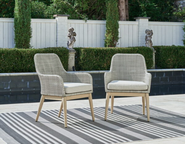 Seton Creek - Gray - Arm Chair With Cushion (Set of 2) - Image 3